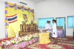พิธีรับพระราชทานพระบรมฉายาลักษณ์  พระบาทสมเด็จพระเจ้าอยู่หัวที่ฉายกับสมเด็จพระนางเจ้าฯ พระบรมราชินี